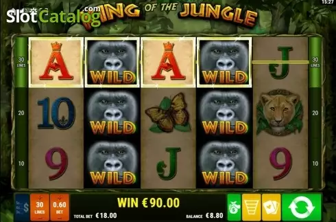 Οθόνη4. King of the Jungle (Gamomat) Κουλοχέρης