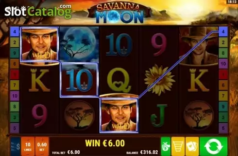 Οθόνη6. Savanna Moon Κουλοχέρης
