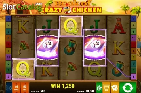 Οθόνη3. Book Of Crazy Chicken Κουλοχέρης