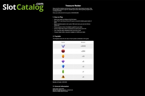 Οθόνη7. Treasure Raider (Bally) Κουλοχέρης