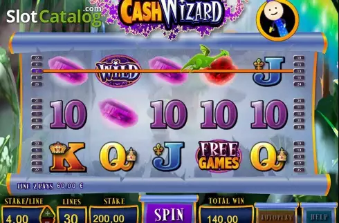 Άνοιγμα οθόνης αγώνα. Cash Wizard Κουλοχέρης