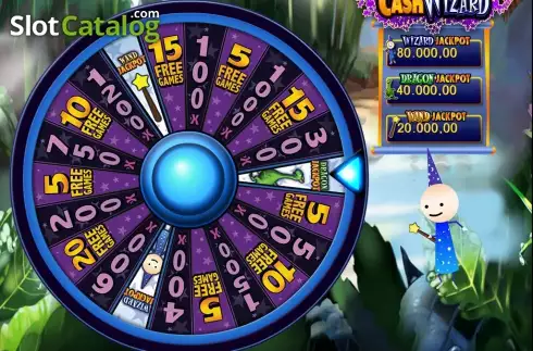 Οθόνη τροχού μπόνους. Cash Wizard Κουλοχέρης