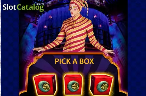BonusGame: Επιλογή αντικειμένων οθόνη κινητό. Cirque Du Soleil Kooza Κουλοχέρης