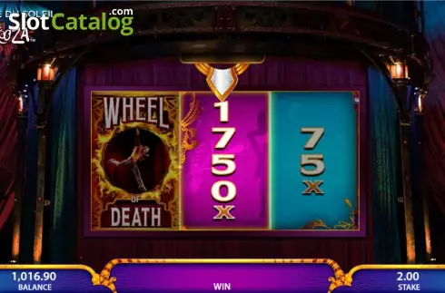 Bonus wheel screen. Cirque Du Soleil Kooza Κουλοχέρης