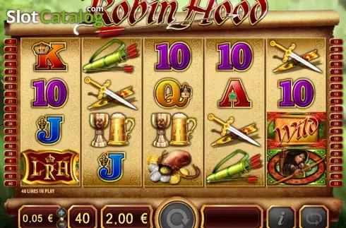 Οθόνη καρούλι. Lady Robin Hood Κουλοχέρης