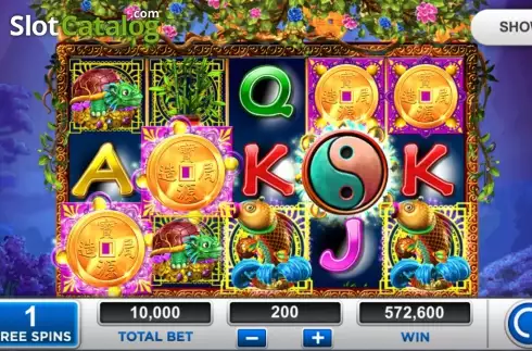 Win screen. Lucky Tree Κουλοχέρης