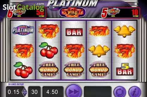 Οθόνη διασποράς. Quick Hit Platinum Triple Blazing 7s Κουλοχέρης 