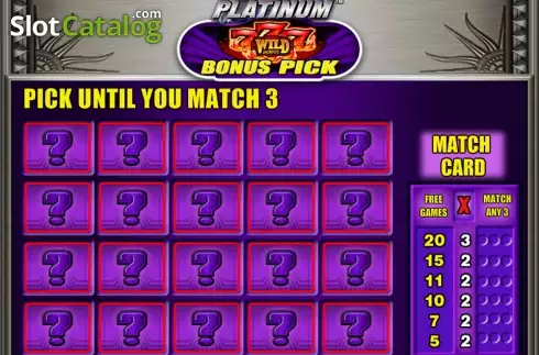 Παιχνίδι μπόνους: Επιλογή αντικειμένων 1. Quick Hit Platinum Triple Blazing 7s Κουλοχέρης 