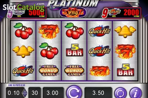 Οθόνη καρούλι. Quick Hit Platinum Triple Blazing 7s Κουλοχέρης 