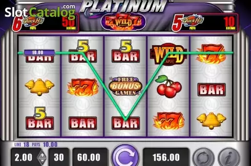 Άνοιγμα οθόνης αγώνα. Quick Hit Platinum Triple Blazing 7s Κουλοχέρης 