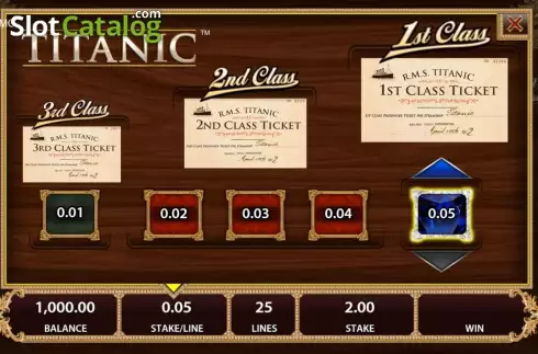 Οθόνη Intro Game 3. TITANIC (Bally) Κουλοχέρης 