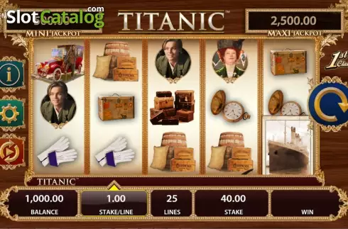 Οθόνη καρούλι. TITANIC (Bally) Κουλοχέρης 