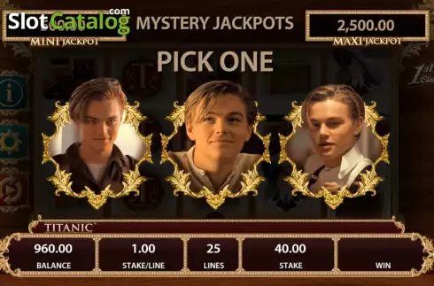 Οθόνη Intro Game 1. TITANIC (Bally) Κουλοχέρης 