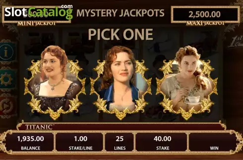 Οθόνη Intro Game 2. TITANIC (Bally) Κουλοχέρης 