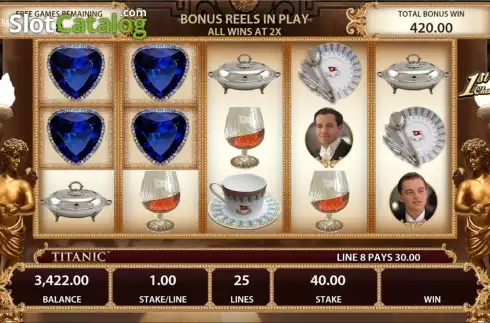 Επίδειξη ρόλων μπόνους. TITANIC (Bally) Κουλοχέρης 