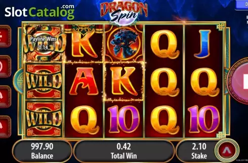 Άνοιγμα οθόνης αγώνα. Dragon Spin Κουλοχέρης