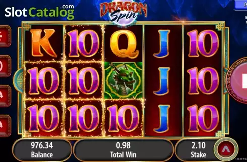 Win screen. Dragon Spin Κουλοχέρης