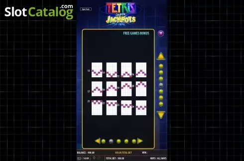 Οθόνη7. Tetris Super Jackpots Κουλοχέρης