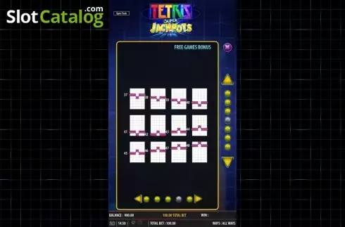 Οθόνη9. Tetris Super Jackpots Κουλοχέρης