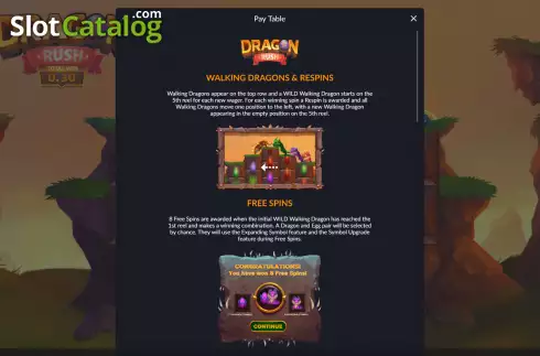 Οθόνη5. Dragon Rush Κουλοχέρης