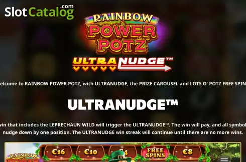 Οθόνη8. Rainbow Power Potz Ultranudge Κουλοχέρης