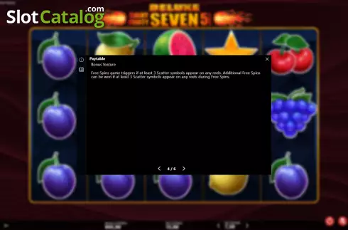 Οθόνη7. Shiny Fruity Seven Deluxe 5 Lines Κουλοχέρης