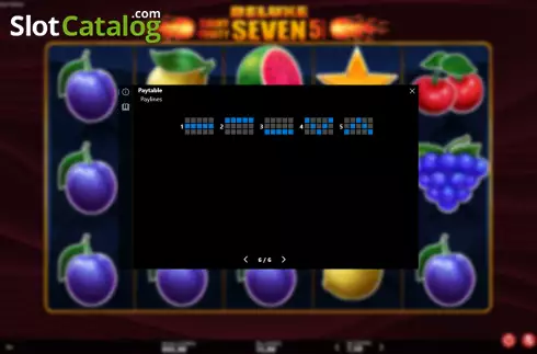 Οθόνη9. Shiny Fruity Seven Deluxe 5 Lines Κουλοχέρης