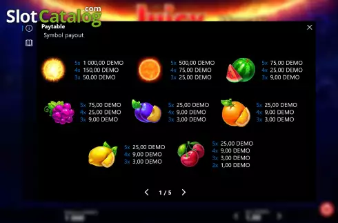 Οθόνη7. Juicy Fruits Morgenstern Κουλοχέρης