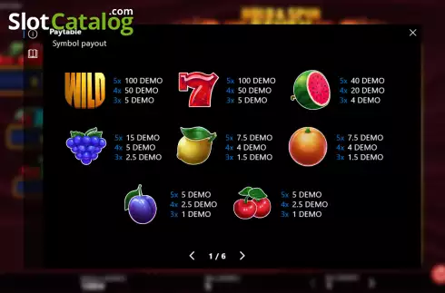 Οθόνη7. Shiny Fruity Seven 10 Lines Hold and Spin Κουλοχέρης