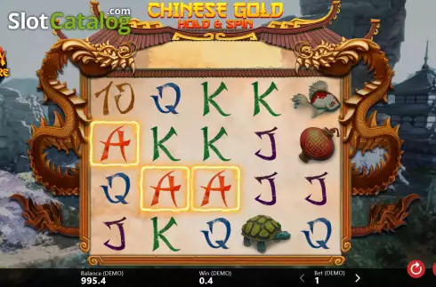 Οθόνη3. Chinese Gold Hold and Spin Κουλοχέρης