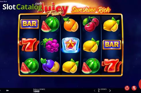 Οθόνη2. Juicy Fruits Sunshine Rich Κουλοχέρης