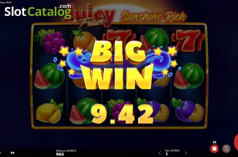 Οθόνη4. Juicy Fruits Sunshine Rich Κουλοχέρης