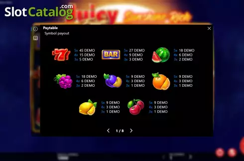 Οθόνη6. Juicy Fruits Sunshine Rich Κουλοχέρης