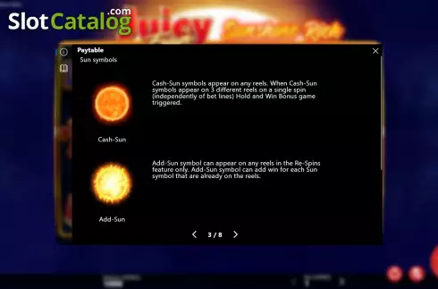 Οθόνη7. Juicy Fruits Sunshine Rich Κουλοχέρης