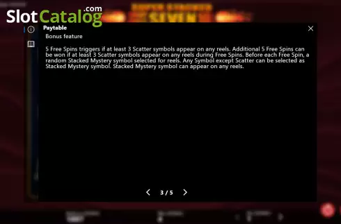 Οθόνη5. Shiny Fruits Seven 10 Lines Super Stacked Κουλοχέρης 