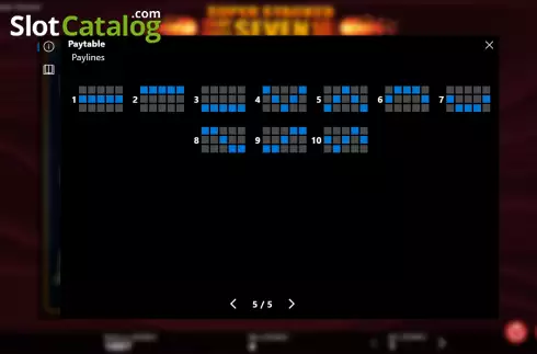 Οθόνη8. Shiny Fruits Seven 10 Lines Super Stacked Κουλοχέρης 
