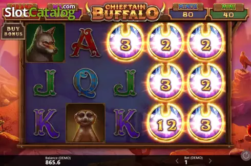 Οθόνη4. Chieftain Buffalo Κουλοχέρης
