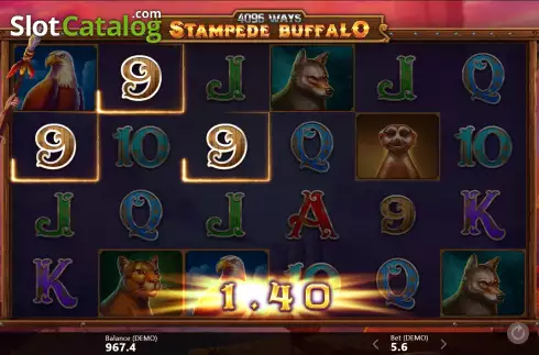 Οθόνη4. Stampede Buffalo 4096 Ways Κουλοχέρης 