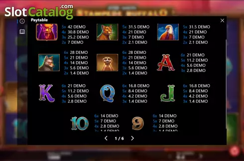 Οθόνη5. Stampede Buffalo 4096 Ways Κουλοχέρης 