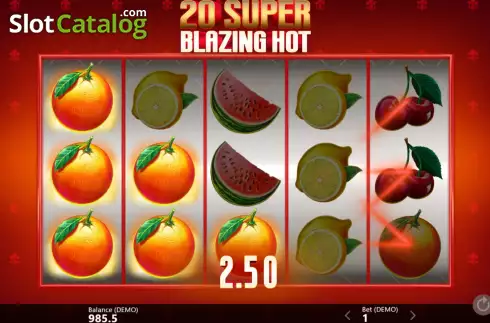 Οθόνη4. 20 Super Blazing Hot Κουλοχέρης