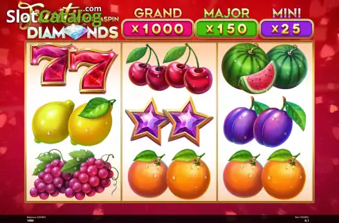 Οθόνη2. Fruity Diamonds Hold and Spin Κουλοχέρης