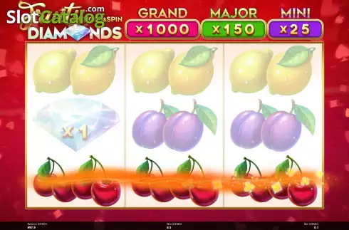 Οθόνη4. Fruity Diamonds Hold and Spin Κουλοχέρης