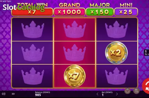 Οθόνη5. Hit Coins Hold and Spin Κουλοχέρης