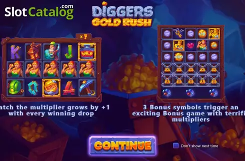Οθόνη2. Diggers Gold Rush Κουλοχέρης 