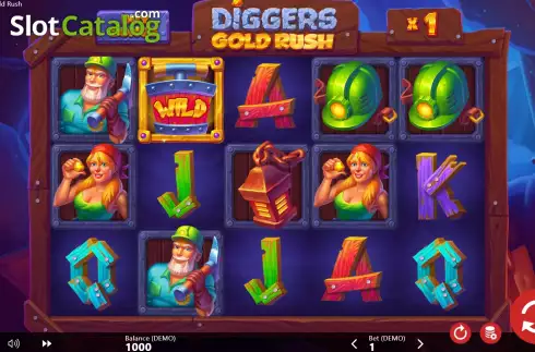 Οθόνη3. Diggers Gold Rush Κουλοχέρης 