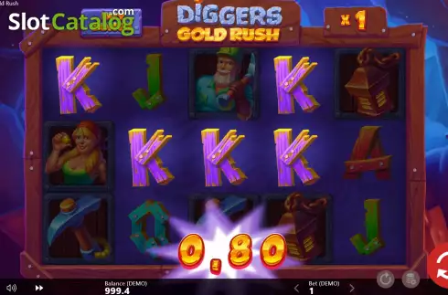 Οθόνη5. Diggers Gold Rush Κουλοχέρης 