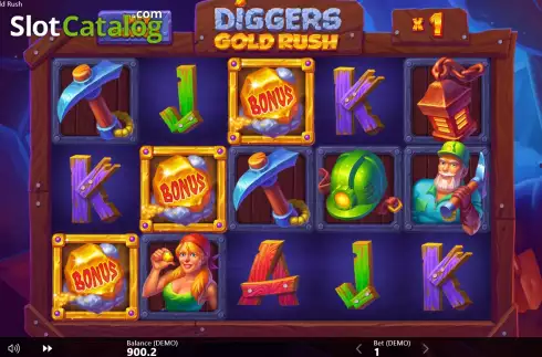 Οθόνη7. Diggers Gold Rush Κουλοχέρης 