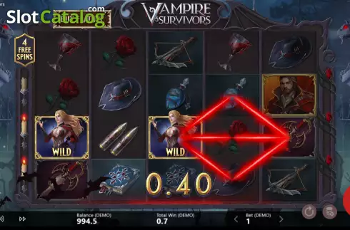 Οθόνη4. Vampire Survivors Κουλοχέρης