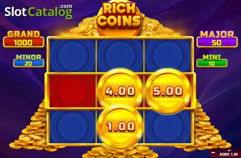 Οθόνη2. Rich Coins Hold and Spin Κουλοχέρης