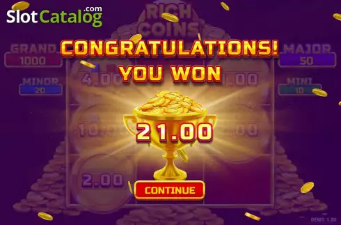 Οθόνη3. Rich Coins Hold and Spin Κουλοχέρης